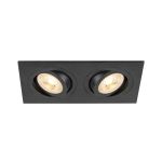 SLV New Tria 155 Spot Aluminium Czarny Plac | Nadaje Się Do 2x GU10 