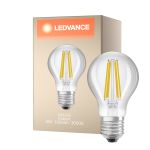 Ledvance Classic LED E27 Gruszka Włókno Przezroczysty 5W 1055lm - 830 - Ciepła Biel | Zamienne 75W