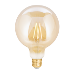 WiZ Smart LED E27 Globe Włókno Bursztyn 125mm 6.5W 720lm - 820-845 Przestrajalny Valkoinen | Ściemnianie - Zamienne 50W