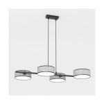 Emibig Lampa Wisząca Drumz Stal Szary | Nadaje Się Do 4x E14 - Max 10W