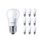 Opakowanie 10x Philips Corepro LED Lustre E27 Piłka Matowy 5W 470lm - 827 Bardzo Ciepła Biel | Zamienne 40W