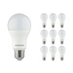 Opakowanie 10x Noxion Lucent Classic LED E27 Gruszka Matowy 9.5W 1055lm - 830 Ciepła Biel | Zamienne 75W