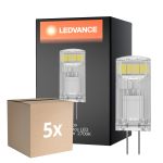 Opakowanie 5x Ledvance Performance LED Capsule Przezroczysty G4 1.5W 200lm - 827 Bardzo Ciepła Biel | Zamienne 20W