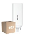 Opakowanie 10x Philips CorePro PL-T LED Żarówka HF 6.5W - 840 Zimna Biel | 4-Piny - Zamienne 18W