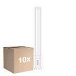 Opakowanie 10x Philips CorePro PL-L LED Żarówka EM/Mains 12W - 840 Zimna Biel | 4-Piny - Zamienne 24W