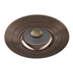 Noxion Wpuszczany Spot Logic MR16 Uchylny Błyszczący Bronze | 92mm - Aukko 80mm - IP20 - W Tym GU10 Trzonek
