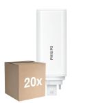 Opakowanie 20x Philips CorePro PL-T LED Żarówka HF 6.5W - 830 Ciepła Biel | 4-Piny - Zamienne 18W