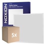 Opakowanie 5x Noxion LED Panel Delta Value V5 Backlit 28W 3920lm - 830-840 CCT | 60x60cm - UGR <19 - Philips Driver