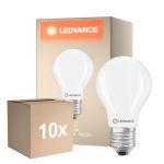Opakowanie 10x Ledvance Classic LED E27 Gruszka Matowy 5.9W 806lm - 840 Zimna Biel| Zamienne 60W