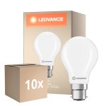 Opakowanie 10x Ledvance Classic LED B22 Gruszka Matowy 5.9W 806lm - 827 Bardzo Ciepła Biel | Zamienne 60W