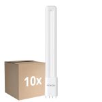 Opakowanie 10x Noxion Lucent PL-L LED 11.9W 1500lm - 840 Zimna Biel | 4-Piny - Zamienne 24W