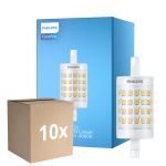 Opakowanie 10x Philips CorePro LED R7S Linear 78mm Przezroczysty 7W 1000lm - 840 Zimna Biel | Zamienne 60W