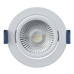 EcoDim Wpuszczany Spot Valkoinen 6W 450lm 60D 827- 860 Przestrajalny Valkoinen | RGB - 85mm - Aukko 75mm - IP54 - Zigbee Ściemnianie