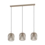 Eglo Lampa Wisząca Romazzina Stal Szlifowany | IP20 - Nadaje Się Do 3x E27 