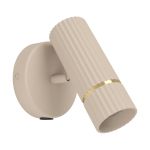 Eglo Światło Ścienne Caminia Stal Szlifowany 4.7W 345lm - 830 Ciepła Biel | IP20 - W Tym 1x GU10