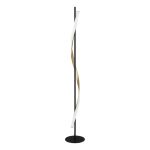 Eglo Lampa podłogowa Conaprato Stal Brushed Mosiądz, Czarny 20W 2500lm - 827-840-865 CCT | Ściemnianie