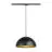 SLV Reflektor szynowy Lampa Wisząca Forchini M 40 1-Fazowy Stal Czarny | Nadaje Się Do 1x E27 