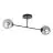 Emibig Lampa sufitowa Roma Stal Czarny | Nadaje Się Do 2x E14 - Max 10W