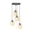 Emibig Lampa Wisząca Istar Stal Czarny | Nadaje Się Do 4x E27 - Max 10W