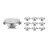 Opakowanie 10x Noxion LED Spot G53 AR111 7.4W 450lm 40D - 927 Bardzo Ciepła Biel | Najlepsze renderowanie kolorów - Ściemnianie - Zamienne 50W