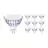 Opakowanie 10x Philips Master Value LED Spot GU5.3 MR16 5.8W 460lm 60D - 930 Ciepła Biel | Najlepsze renderowanie kolorów - Ściemnianie - Zamienne 35W