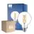 Opakowanie 6x Philips MASTER Value LED Globe E27 93mm Włókno Przezroczysty 5.9W 806lm - 922-927 Bardzo Ciepła Biel | Najlepsze Renderowanie Kolorów - Ściemnianie - Zamienne 60W