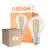 Opakowanie 4x Osram Parathom Classic LED E27 Gruszka Włókno Przezroczysty 6.5W 806lm - 822-827 Dim To Warm | Ściemnianie - Zamienne 60W