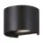 Eglo Światło Ścienne Calpino 3 Aluminium Czarny Up & Down 2W 420lm - 830 Ciepła Biel | IP54