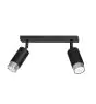 Emibig Lampa sufitowa Hiro Stal Czarny | Nadaje Się Do 2x GU10 - Max 10W