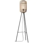 Brilliant Lampa Zewnętrzna Podłogowa Drewnorow Metal Bambus Brązowy | 450mm - Nadaje Się Do 1x E27