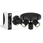 D'Lite Lampa sufitowa Trop Piaszczysty Czarny | Nadaje Się Do 3x GU10
