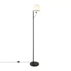 Nordlux Wilson Lampa podłogowa Szkło i Metal Czarny | Nadaje Się Do G9