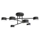 Emibig Lampa sufitowa Halo Stal Czarny | Nadaje Się Do 6x GX53 - Max 8W