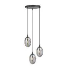 Emibig Lampa Wisząca Astral Stal Czarny | Nadaje Się Do 3x E14 - Max 10W