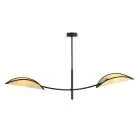 Emibig Lampa sufitowa Lotus Stal Czarny | Nadaje Się Do 2x E14 - Max 10W