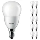 Opakowanie 10x Philips Corepro LED Lustre E14 Piłka Matowy 2.8W 250lm - 827 Bardzo Ciepła Biel | Zamienne 25W