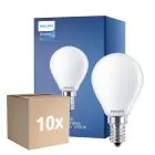 Opakowanie 10x Philips Master Value LED Lustre E14 Piłka Matowy 3.4W 470lm - 927 Bardzo Ciepła Biel | Najlepsze renderowanie kolorów - Ściemnianie - Zamienne 40W
