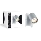 D'Lite Światło Ścienne Prisma Metal Srebro | IP20 - Nadaje Się Do 1x GU10