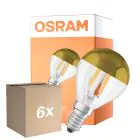 Opakowanie 6x Osram Classic LED E14 Piłka Włókno Przezroczysty 4W 380lm - 827 Bardzo Ciepła Biel | Zamienne 34W